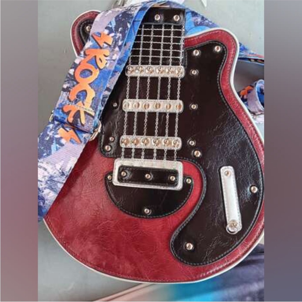 Rockin' Guitar Shaped Crossbody Bag 🎸🎸🎸 - Picture 9 of 14